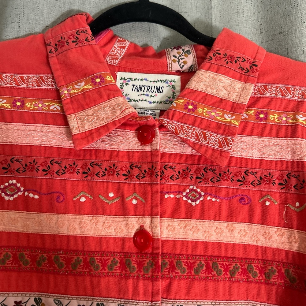 Colorful Striped Button-Up Jacket - Picture 2 of 3